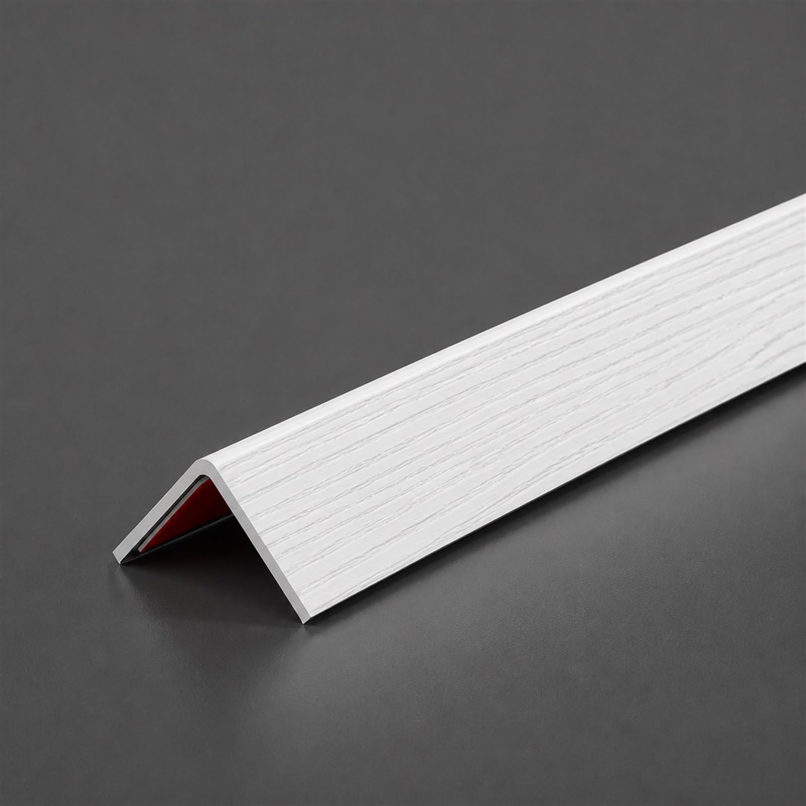 Profil narożny z PVC, samoprzylepny pasek ochronny narożny w kształcie litery L, plastikowy narożnik PVC, zaokrąglone krawędzie i narożniki, nadaje się do ościeżnic
