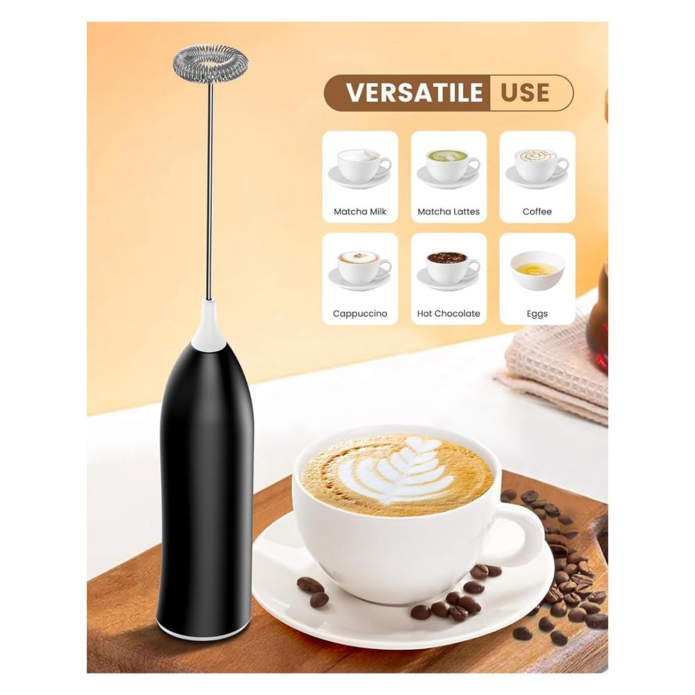 Montalatte Ricaricabile A Batteria, Montalatte Portatile Da Viaggio A 2 Velocita Montalatte Elettrico Per Caffe Latte Cappuccino Caffe C~p175761464