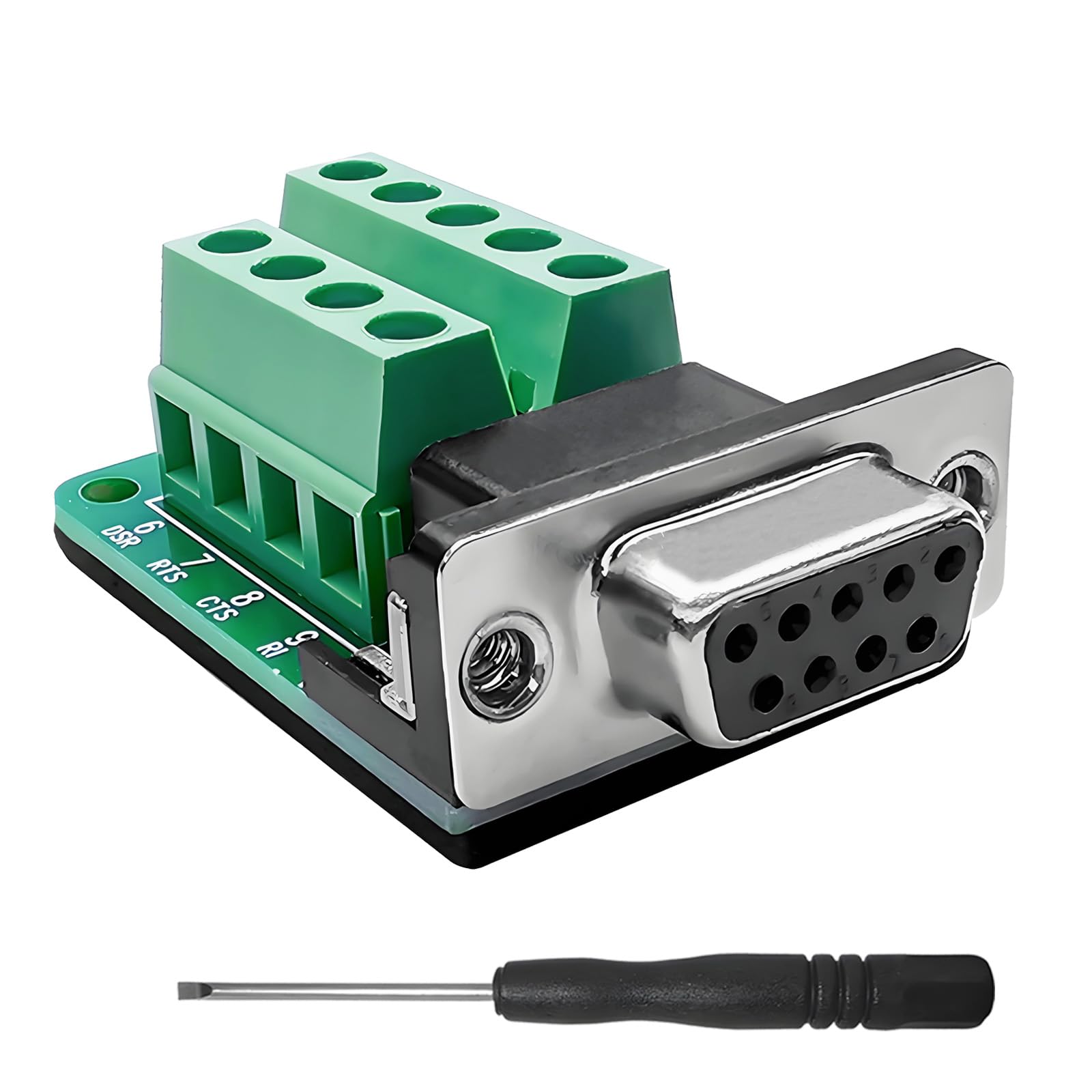 Adattatore DB9 Maschio A Morsettiera - 2 Pezzi Per Cavi Seriali RS232 - Foto 11