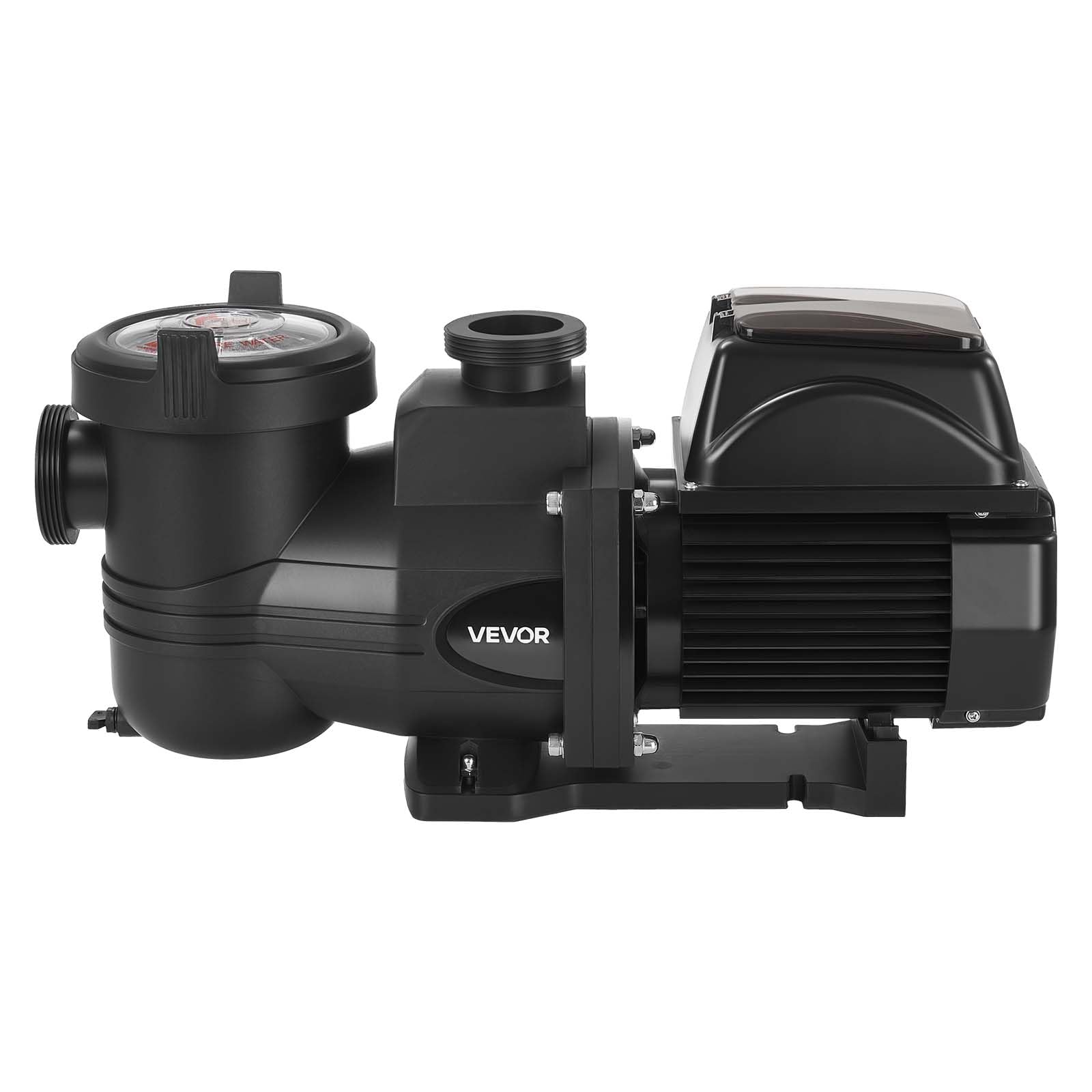 VEVOR Pompa di Filtrazione per Piscina Velocità Variabile 1350 W, Pompa per Piscina Fuori Terra e Interrate Filtrazione da 30000 L/h, Cestello Filtrante, Prevalenza di 16 m, Plastica PP-GF30