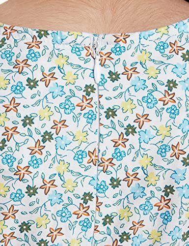 Image of Amazon Brand - Jam & Honey Girl's 100% Soft & Pure Cotton Comfortable and Stylish Printed Woven Dress with Short Sleeves and Belt - Perfect for Every Occasion