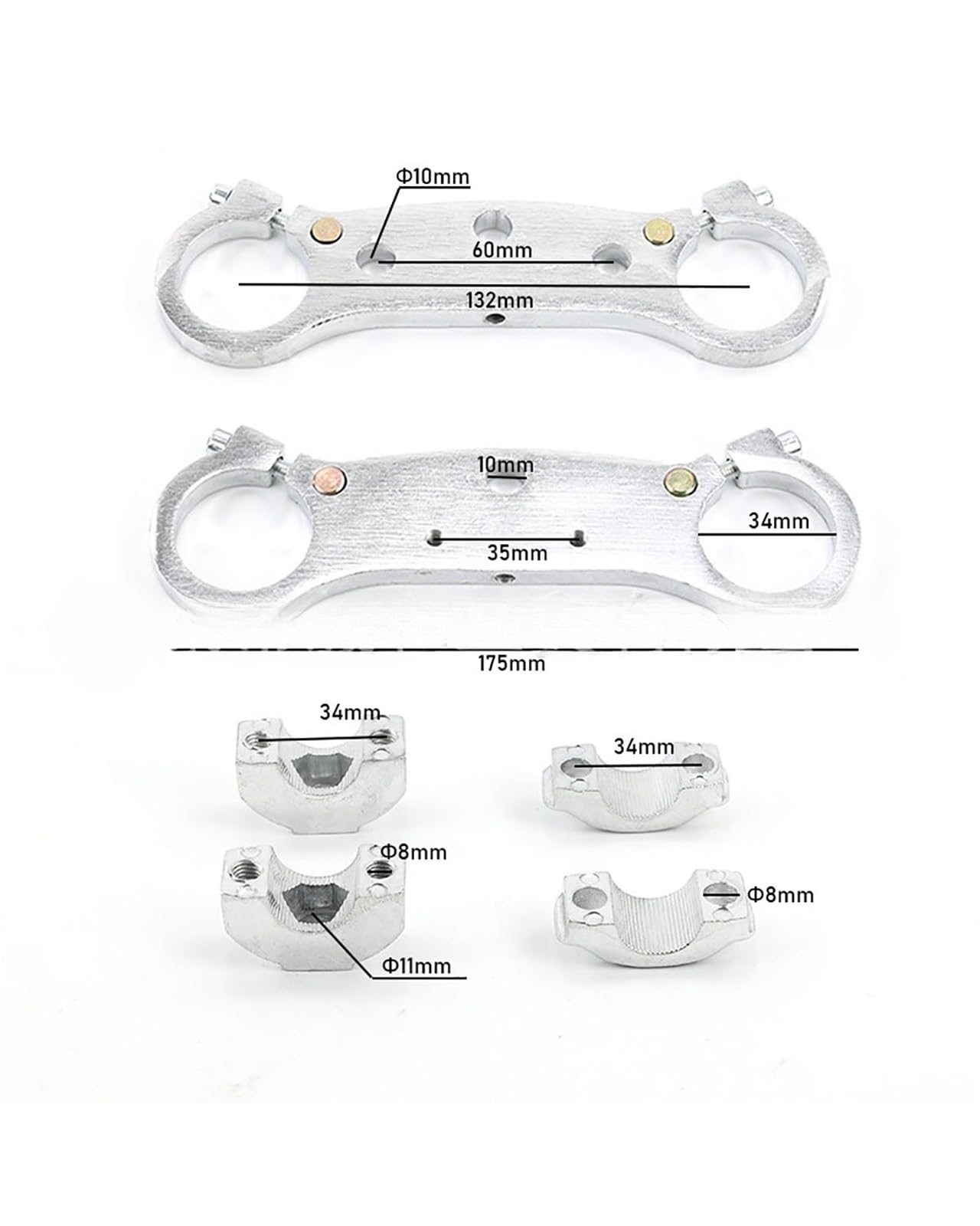 Kit Fourche Inversée Avant Pour Pocket Bike 47cc 49cc Mini Moto