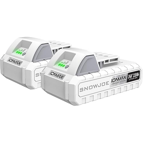 Snow Joe + Sun Joe Certified Authentic 24-Volt IONMAX Battery Bundle, 2 x 2.0-Ah Lithium-ion Batteries