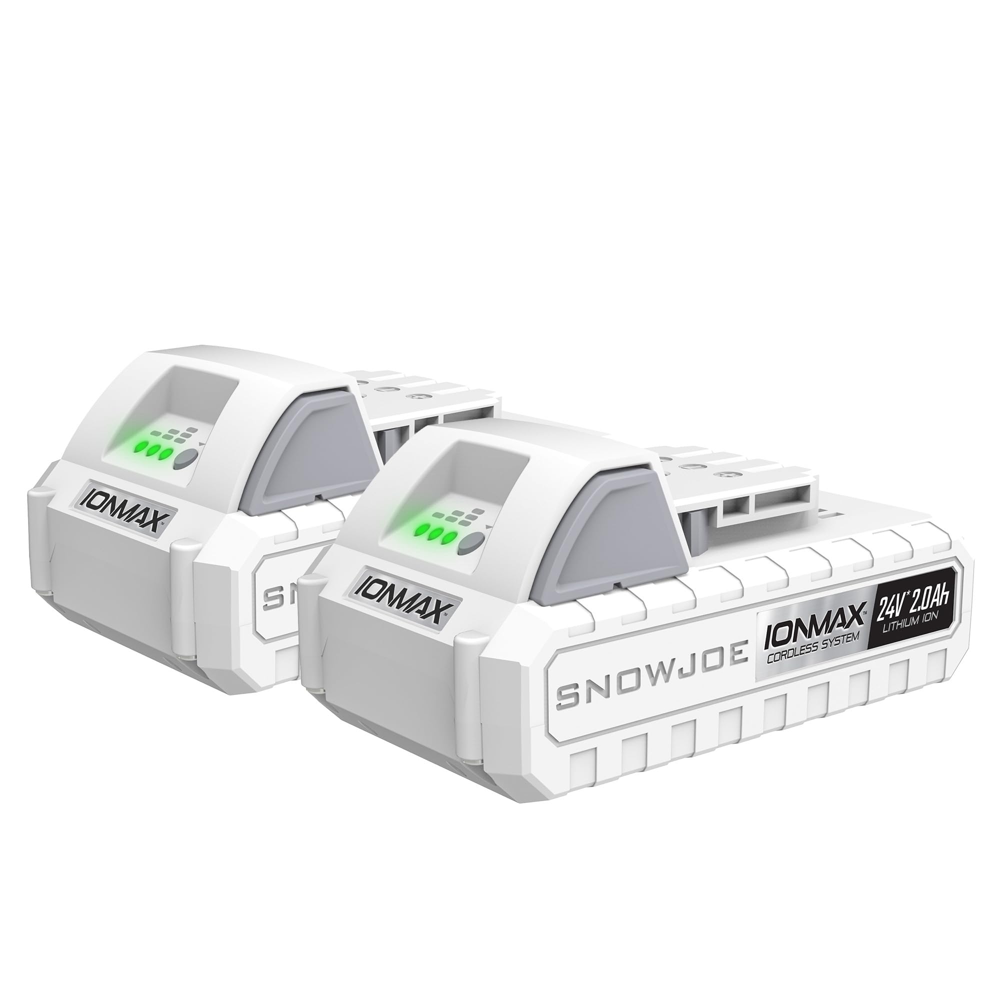 Sun Joe 24VBAT-LTE 24V IONMAX Lithium Battery 2-Pack, 2.0Ah Manufacturer Original Replacement for Sun Joe and Snow Joe 24V IONMAX Tools, Charger Not Included