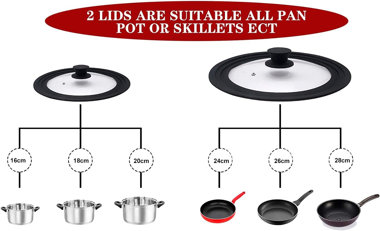 Universal Lid for Pots Pans and Skillets - Image 4