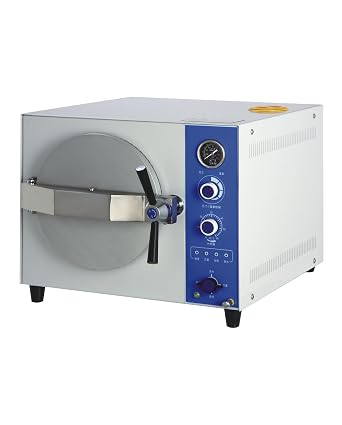 20L 24L Table Top Autoclave Pressure Steam Sterilizer Timer 0-60 Min Lab Equipment 20 Liters