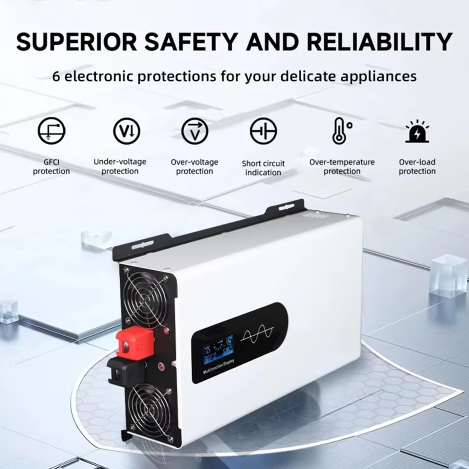 12V to 110V,Inversor Solar de Baja frecuencia, inversor de Potencia de Onda sinusoidal Pura de 12000 W, CC 12 V, 24 V, 48 V, 60 V a 110 V, 220 V, inversores de Almacenamiento