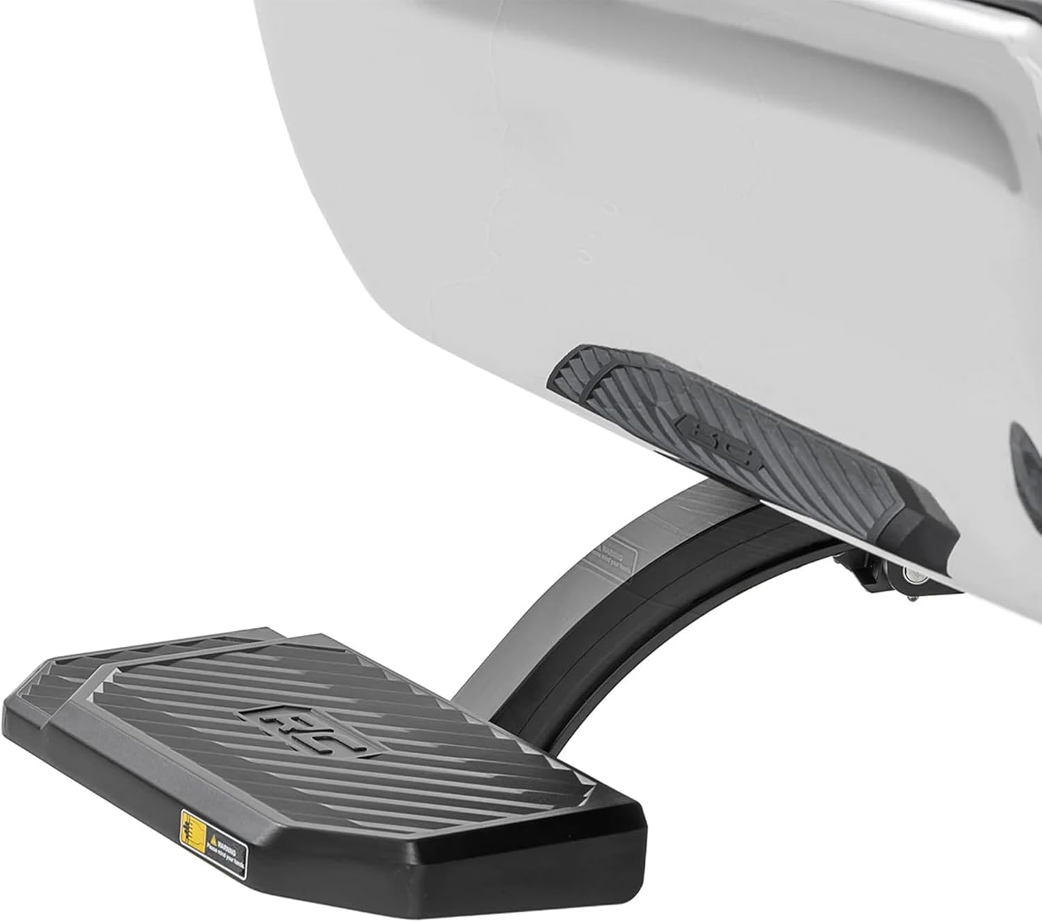 Rough Country Retractable Bed Step for Ram 1500 Truck (2009-2018) - Driver Side, Manual Pull Tailgate Step, Non-Slip Truck Step