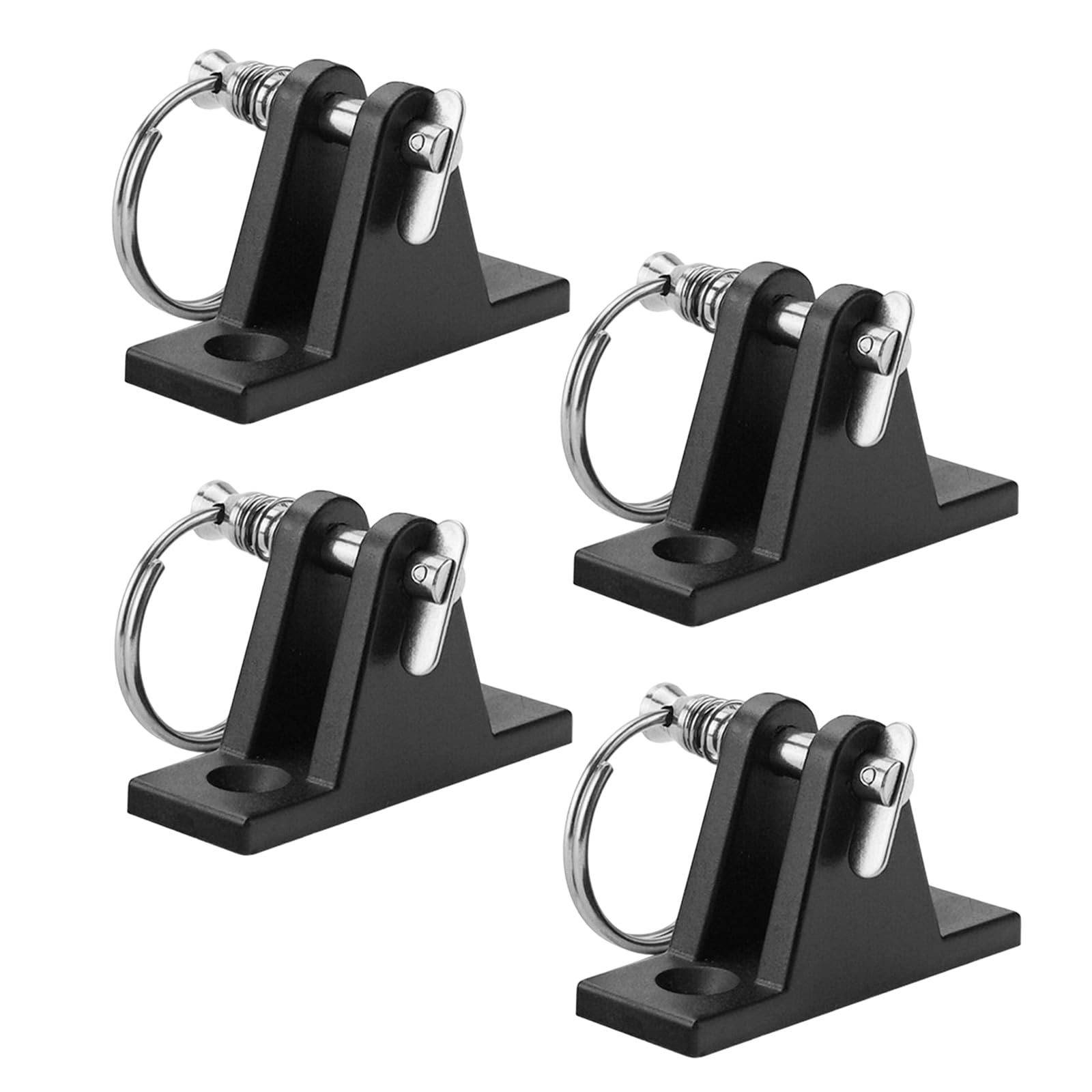 CUNZJIA Marine Bimini Top Deck Hinge Nylon Base with Stainless Steel Pins for Boat Sunshade Mounting Canopy Hardware