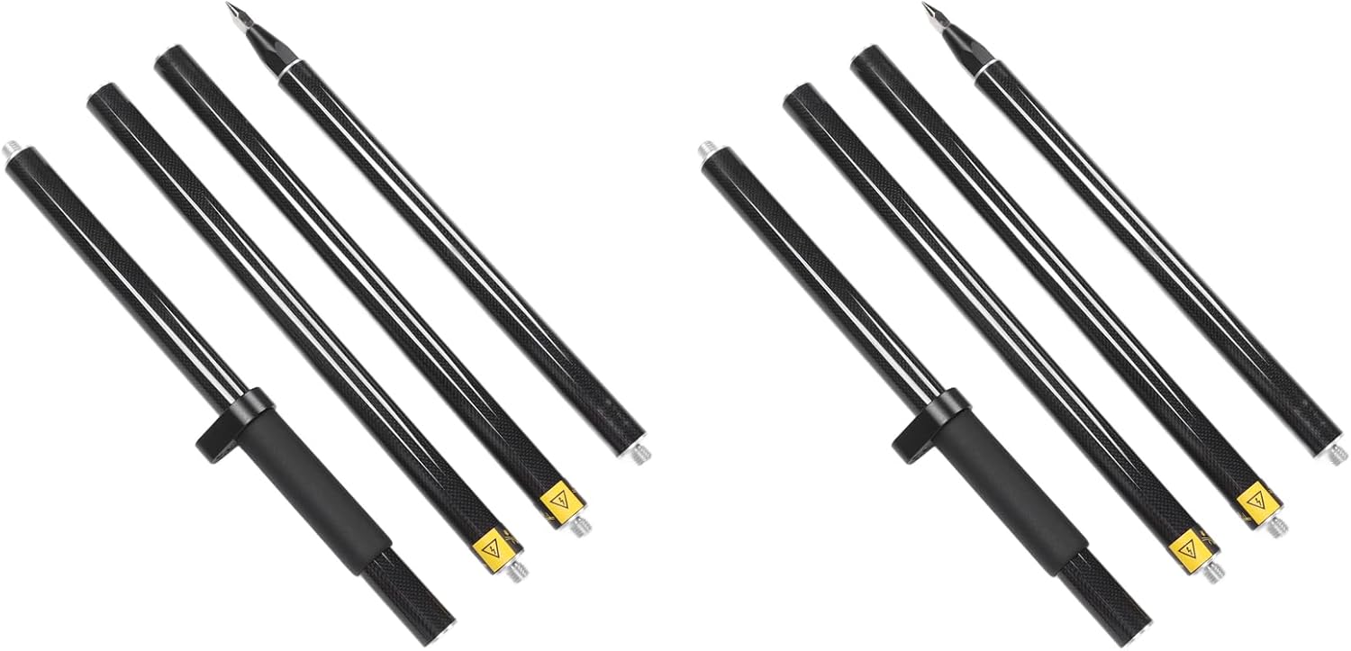 8 Piece Prism Pole, Aluminum Alloy Total Station Prism Pole 2 Meters for Tunnel Mine Highway