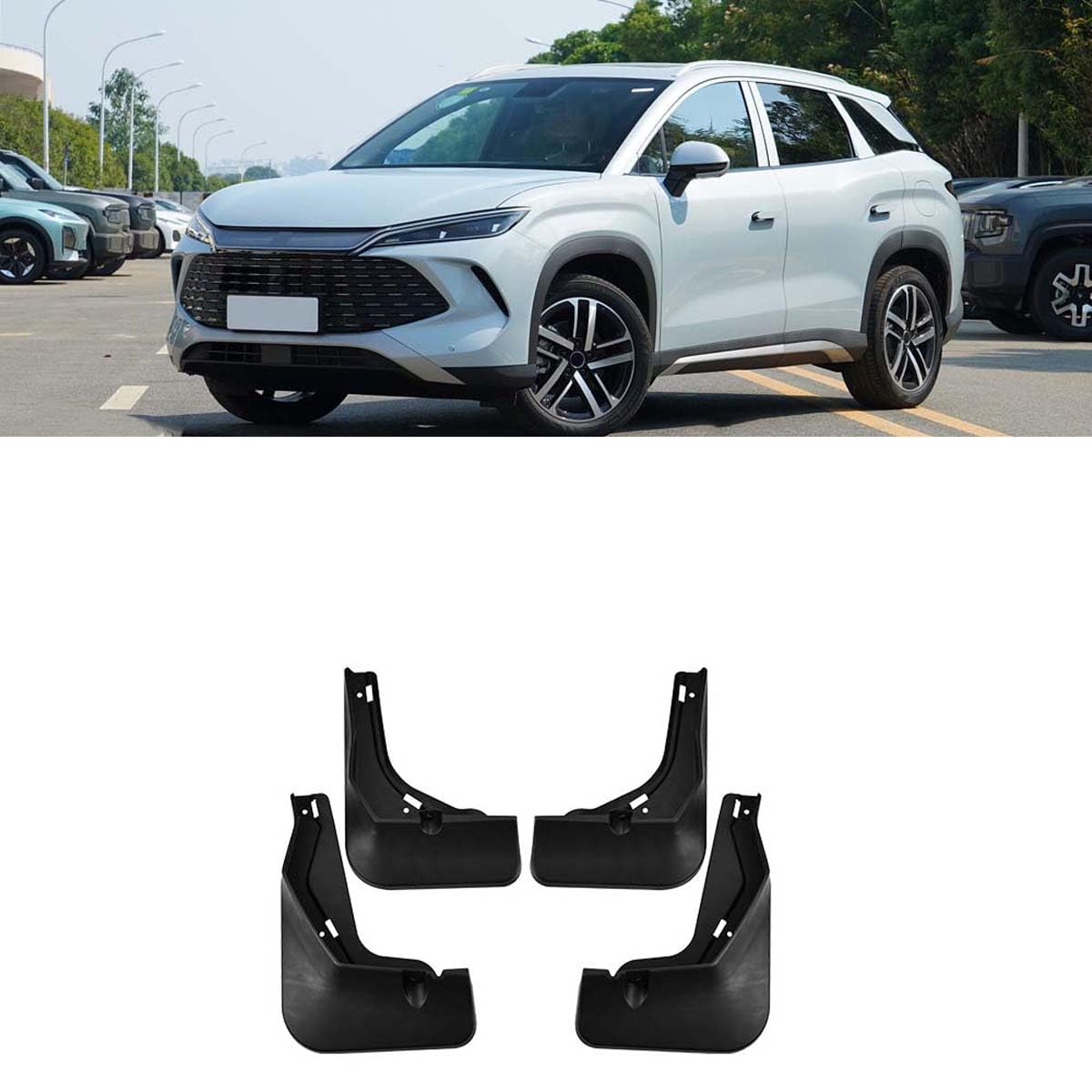 Car mud flaps,Compatible with BYD Song L DM-i 2024,Car exterior accessories