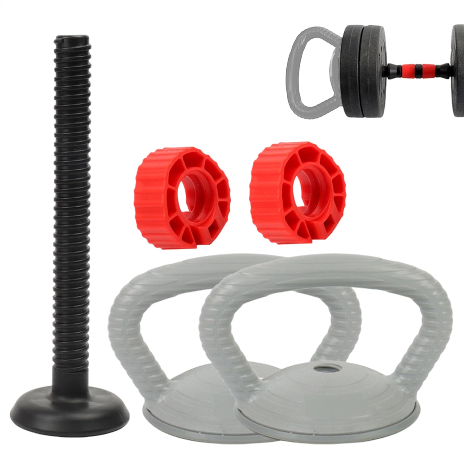 Kettlebell Grip, akcesoria zamienne do sztangi, 2-pak ergonomicznych uchwytów do hantli, wytrzymały sprzęt fitness do treningu siłowego, domowej siłowni, treningu, ćwiczeń, użytku zawodowego
