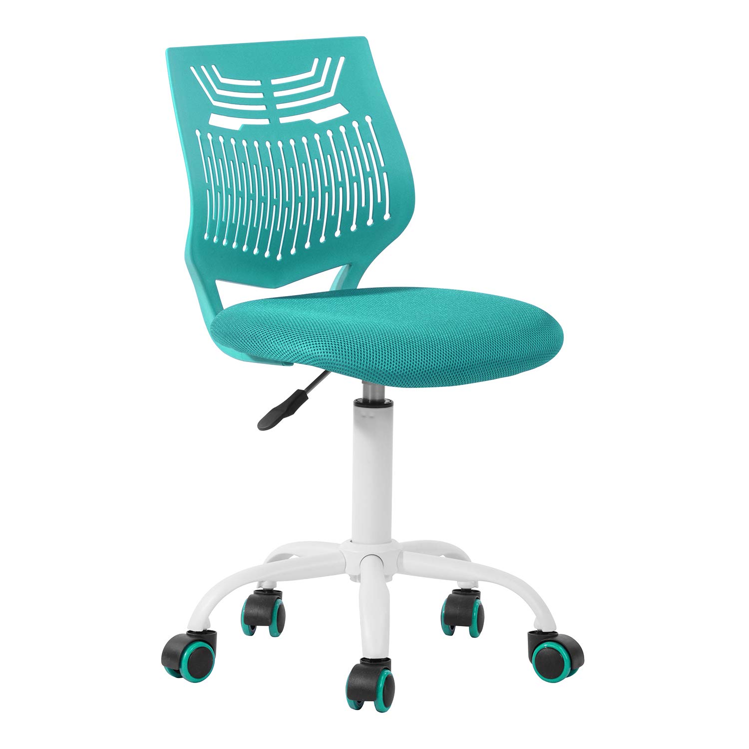 FurnitureR Silla de Escritorio Colorida, Asiento de Ordenador de diseño Moderno Ajustable, Silla giratoria sin Brazos, habitación de los niños, Silla de tareas en casa, Silla de Tarea de Oficina,