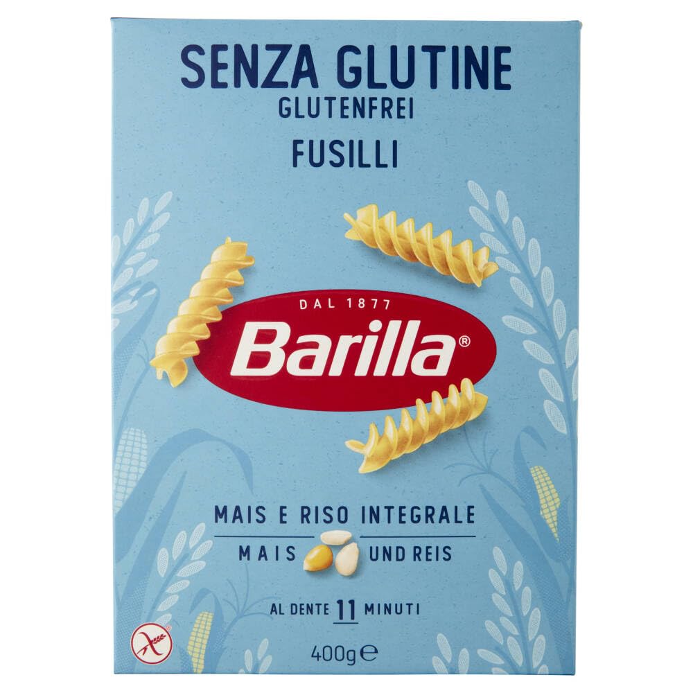 Italian Gourmet Glutenfreie Italian Gourmet Fusilli senza glutine 24 x 500g | Formato elicoidale, ricetta glutenfrei; hält Pesto, Tomatenragù, Gemüse und, Gesamtnettogewicht 12 kg + Kostenlos Polpa 400g