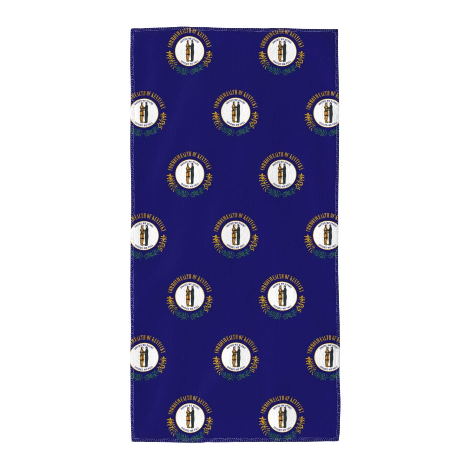 DIEzig Kentucky State Flag Fashion Printed Long Bath Towel For Pool Side Seaside Holiday