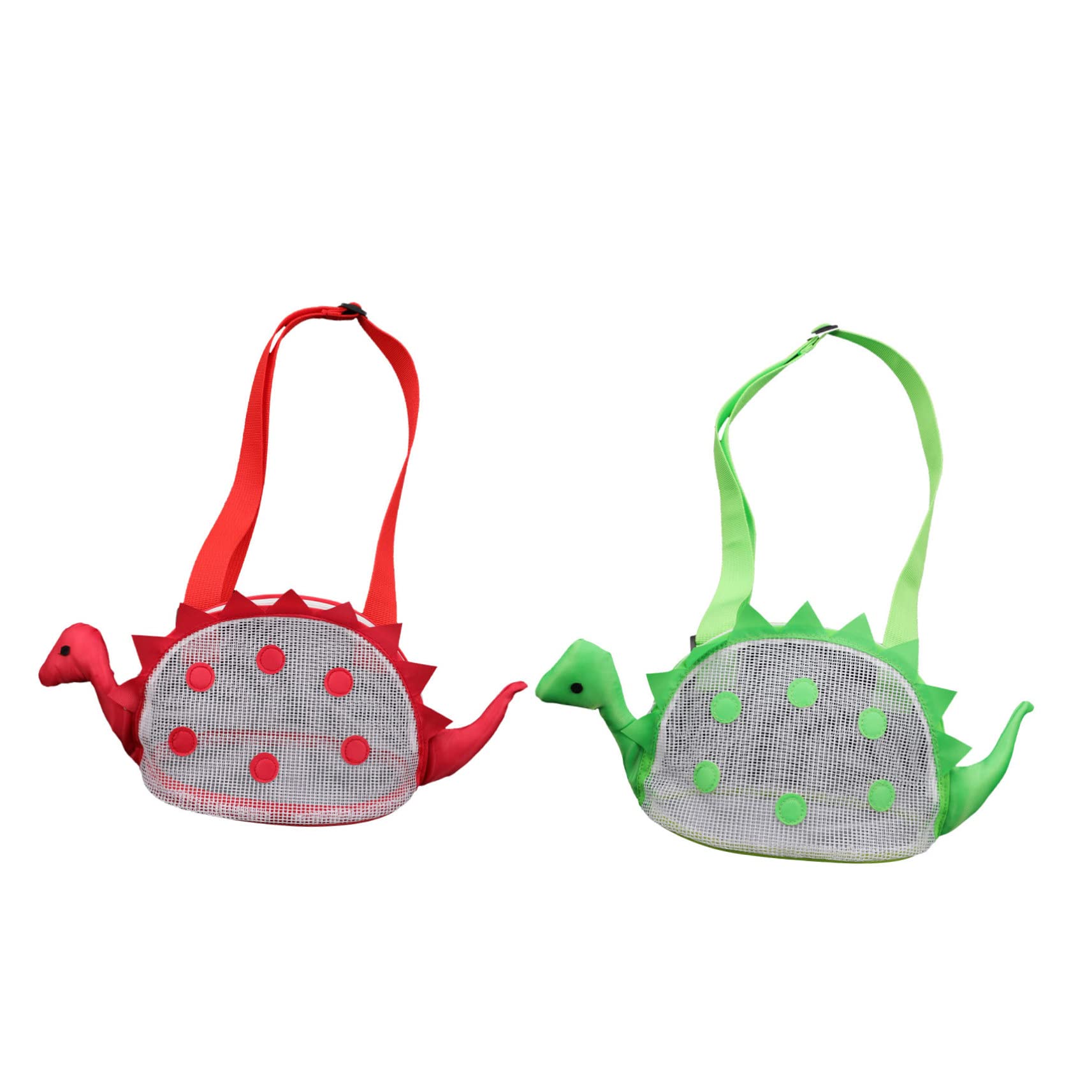 FOMIYES Lightweight Kids Beach Bags Mesh Shell Bags Dinosaur Print Perfect for Beach Toys Accessories
