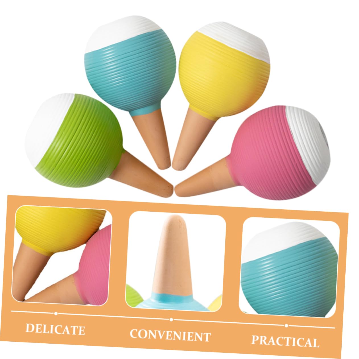 LIOOBO 4piezas Kit De Riego por Goteo Goteros Globos Dispensadores para Plantas De Interior y Exterior