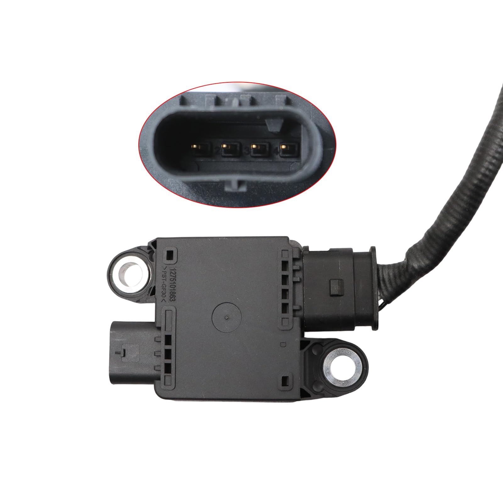 Partikelsensor 05L906261D Kompatibel mit Audi A3 Q2 Q3 Kompatibel mit Seat Ateca Leon Tarraco Kompatibel mit Skoda Karoq Kodiaq Octavia Superb Kompatibel mit VW Golf Passat 2.0 TDI 05L906261