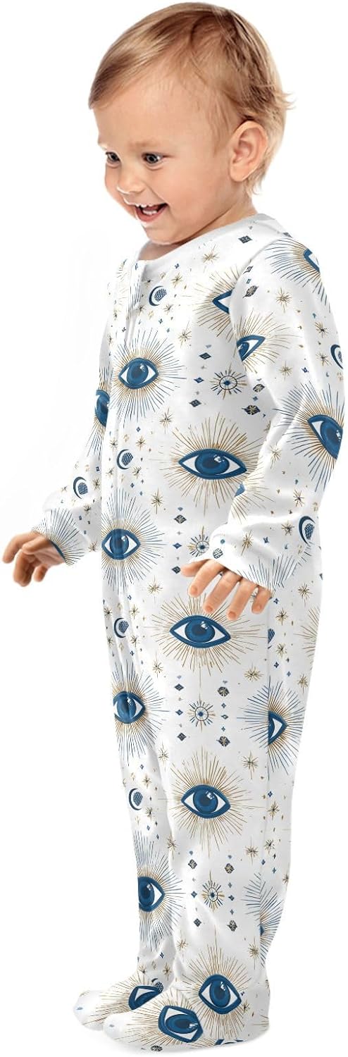 Dussdil Baby One-Piece Footies Newborn Rompers Pajamas Cotton Footed Pjs for Sleep Play Boys Girls