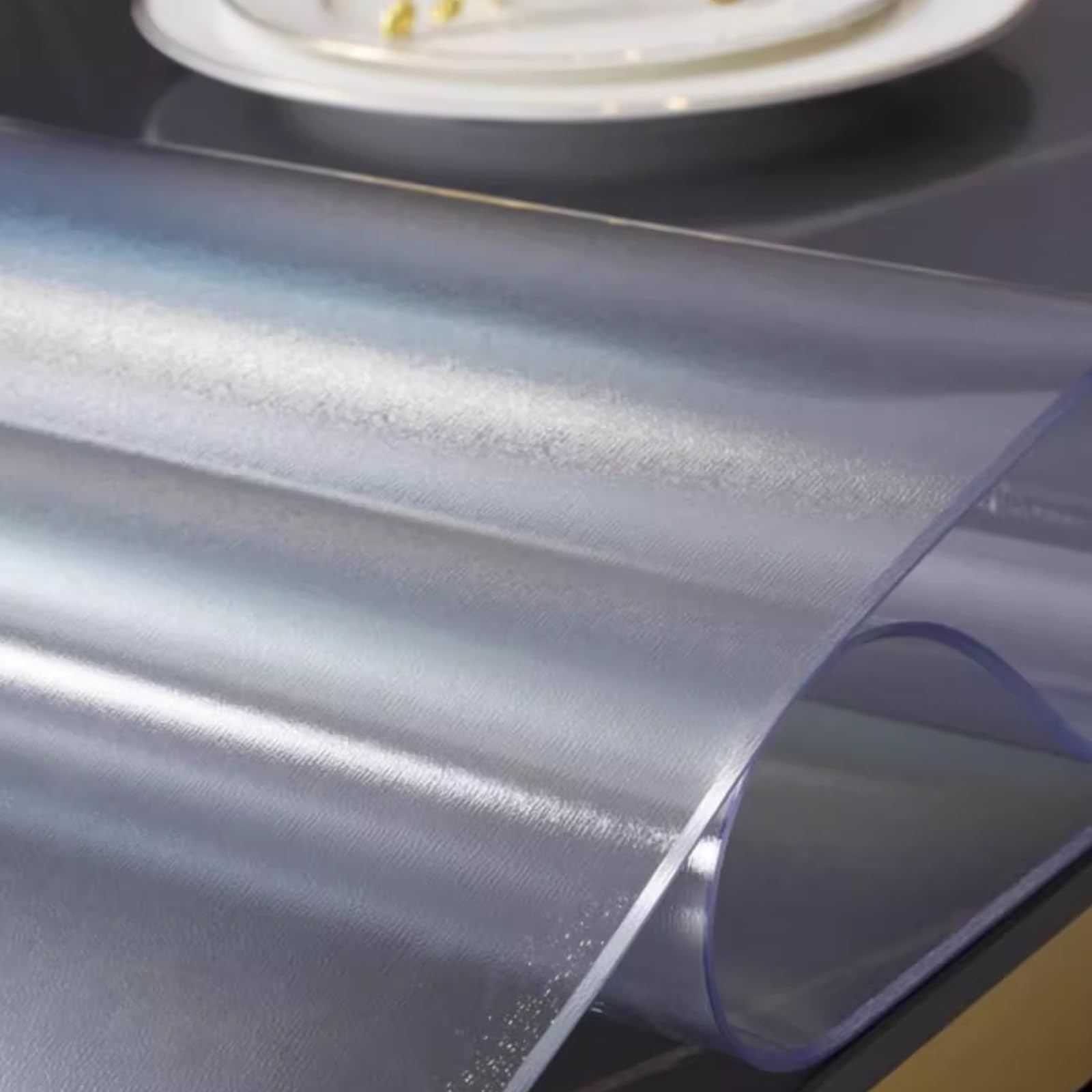 Tapis de table de restaurant essuyable imperméable en verre souple