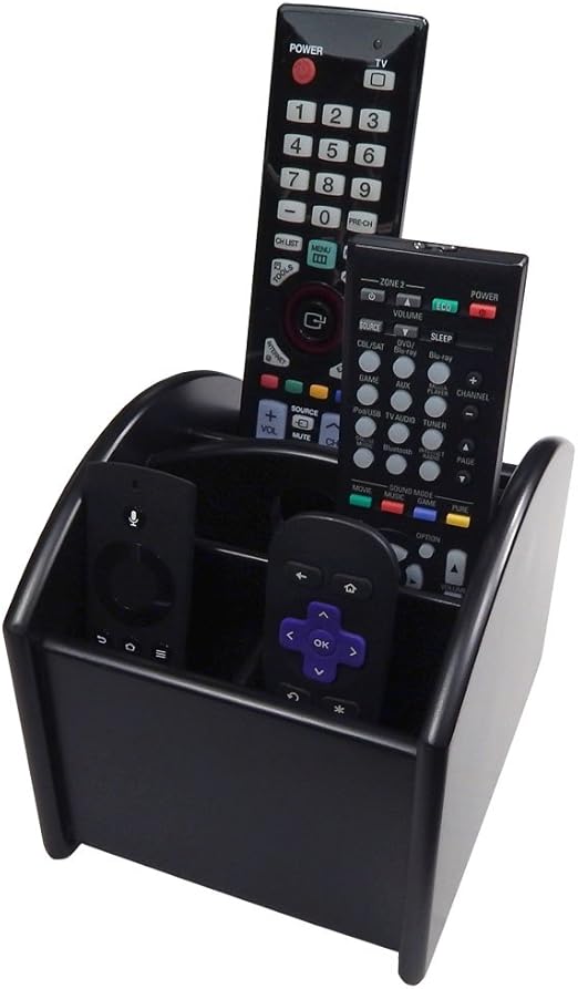 Amazon.co.jp Ralph TV Remote Control Spinning Caddy Revolving Wood