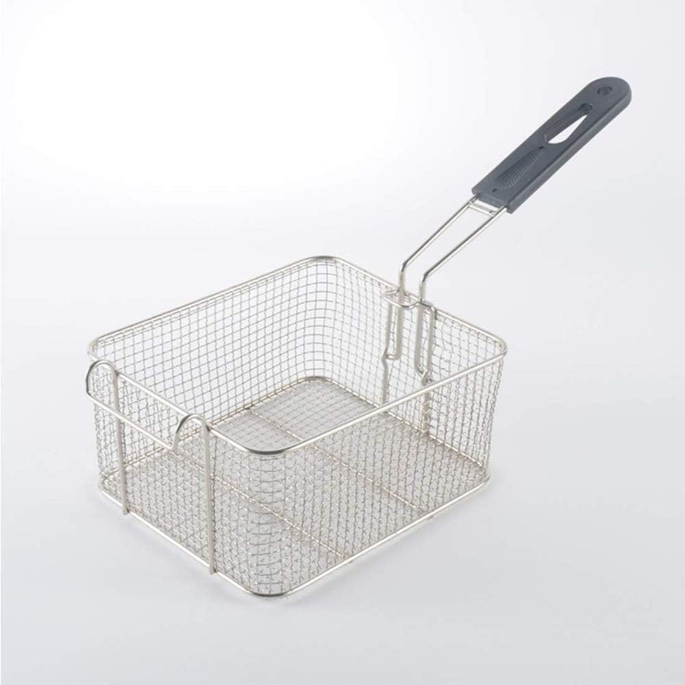 Square wire Fry Basket with Plastic Handle Grip for Frying
