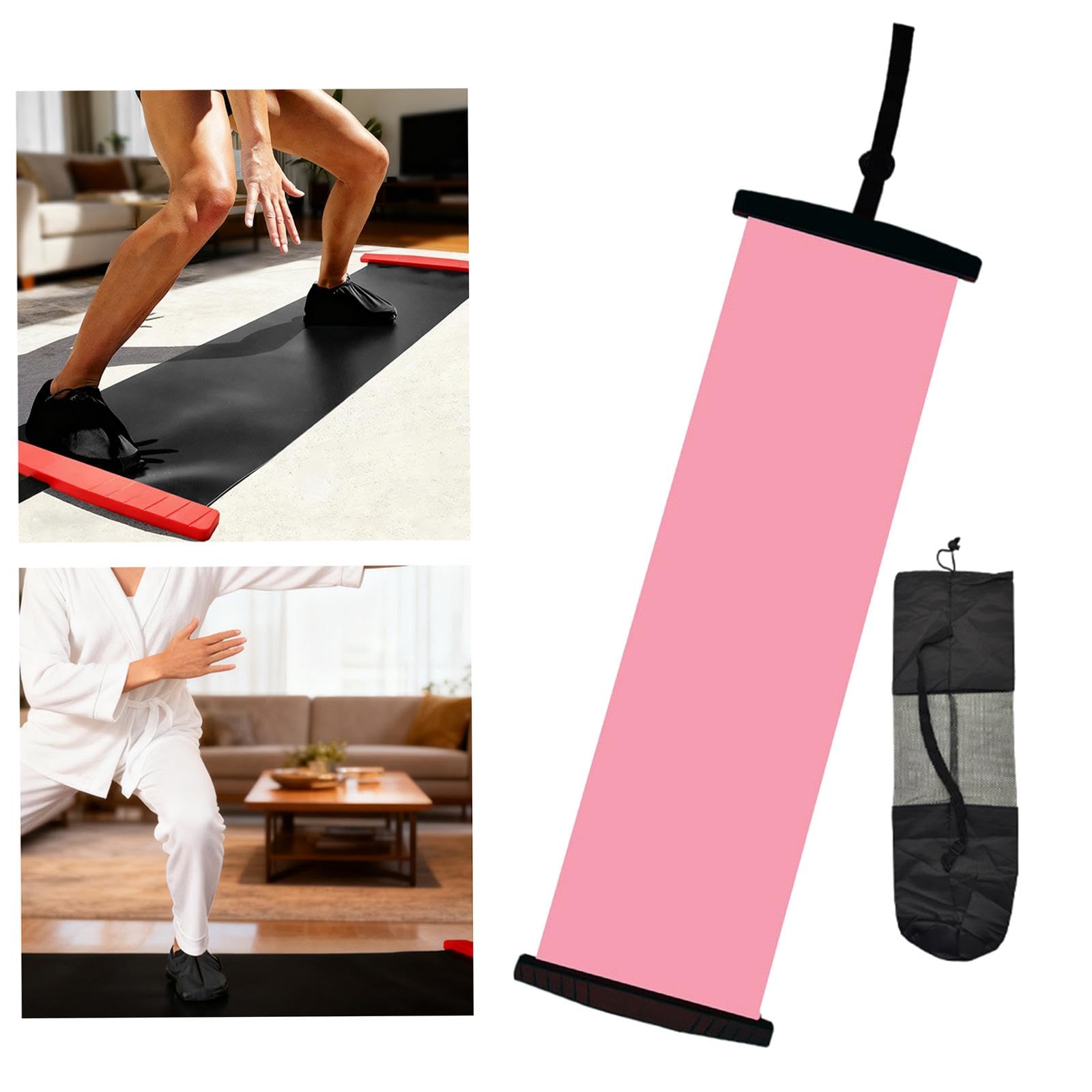 Pedana Scorrevole per Esercizi di Equilibrio, con Cuscino Antiscivolo E Base in PP E PVC, Ideale per Allenamento di Equilibrio E Pattinaggio in Palest