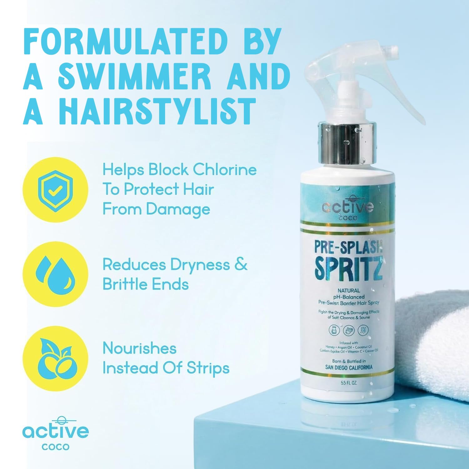 Active COCO Pre-Swim Hair Protection Spray