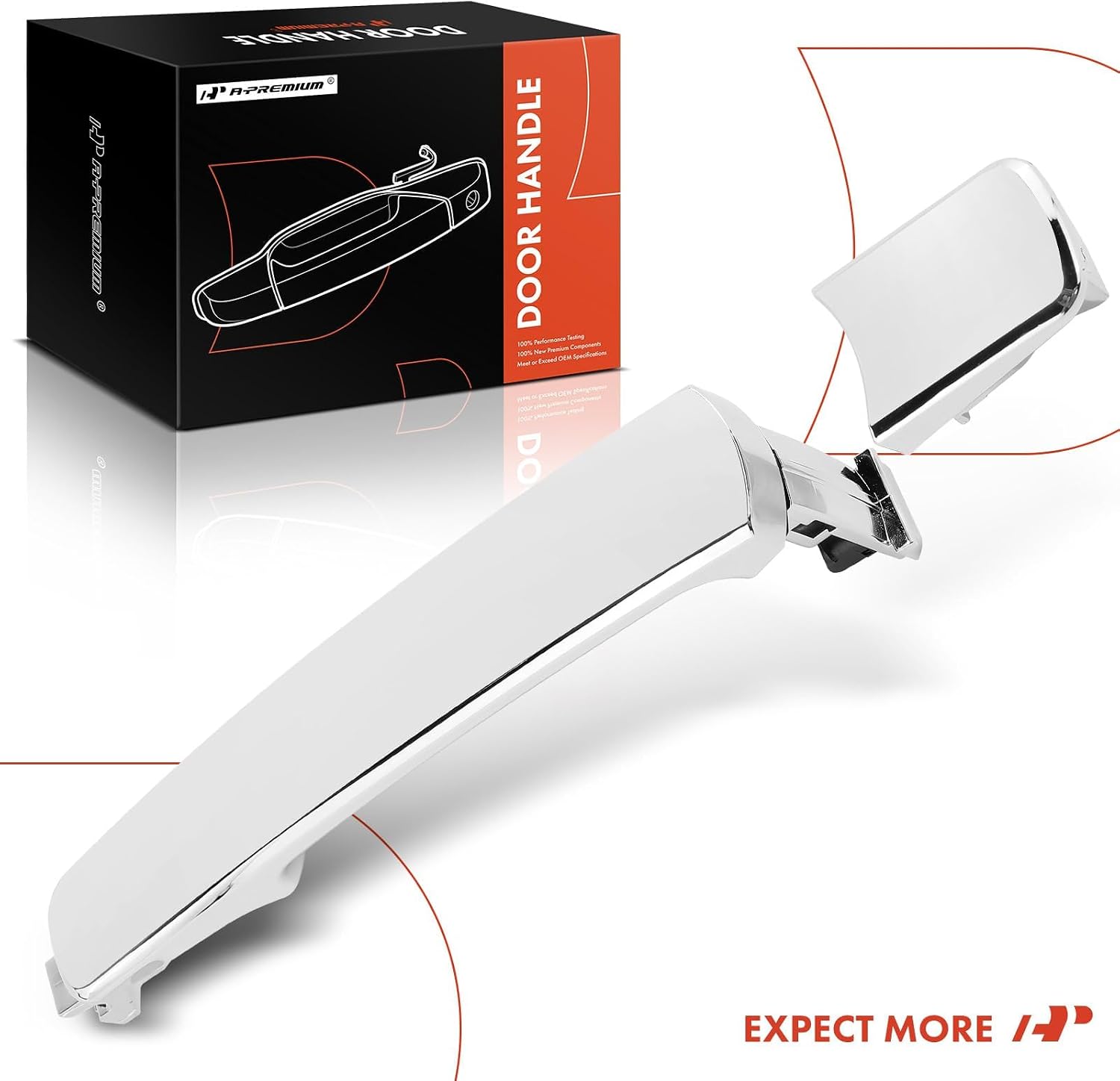 A-Premium - Exterior Door Handle Front Right Rear Left Rear Right - Compatible with Nissan & Infiniti Models - Rogue 10-13, Murano 03-07, FX35 FX45 03-08 - Without Smart Key - Replace# 80640CA012