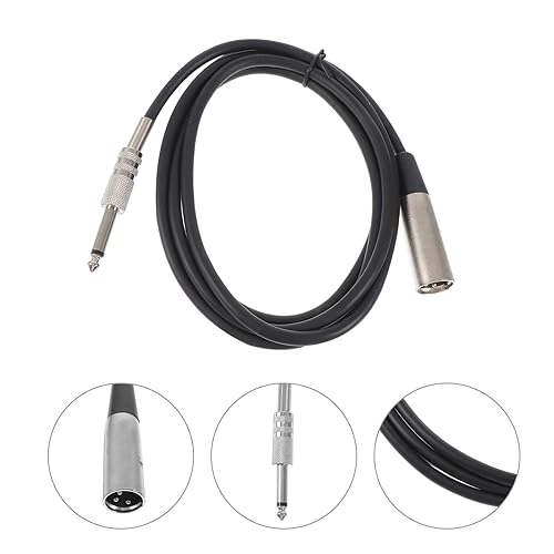 Miniatura 9 de Cable de audio de audio 1pc Cable de extensión de cable de guitarra eléctrica (negro)