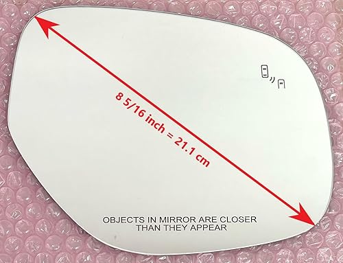 Miniatura 2 de Espejo de repuesto para punto ciego con adhesivo de tamaño completo para MITSUBISHI OUTLANDER 2017-2021 Vista lateral del pasajero derecha derecha