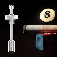 Vista 5 de Funrous 3 Pieces Billiard Cue Clamp Pool Sticks Tip Clamp Stainless Steel Cue Stick Tip Repair Kit for Billiard Table Tips Replacement kit
