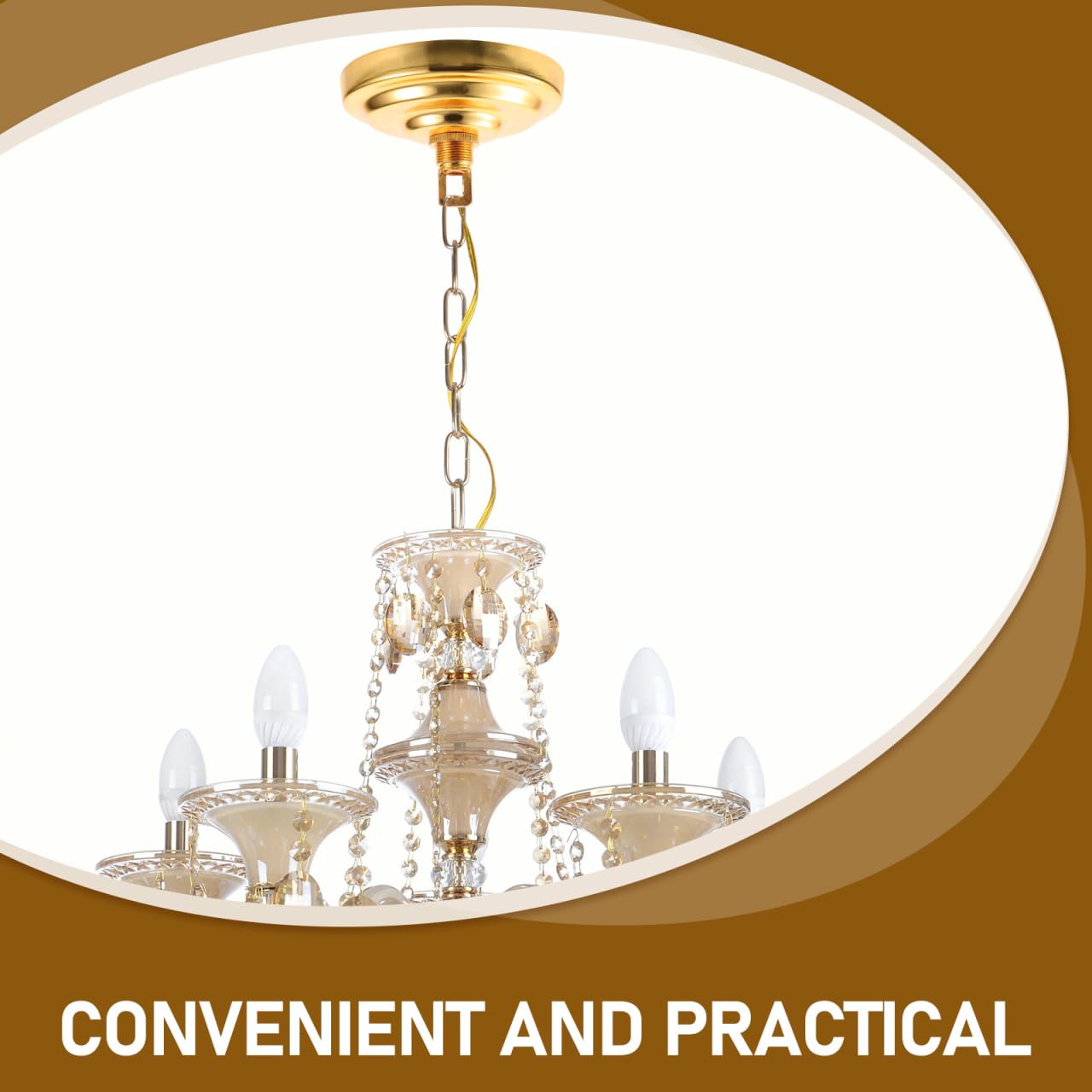Uonlytech Plaque De Couvercle De Plafond Pour Lustre Avec Crochet Suspension Plafonnier Métal Robuste 13.5 X 13.5 Cm Pour Luminaires Intérieur Décoration Maison