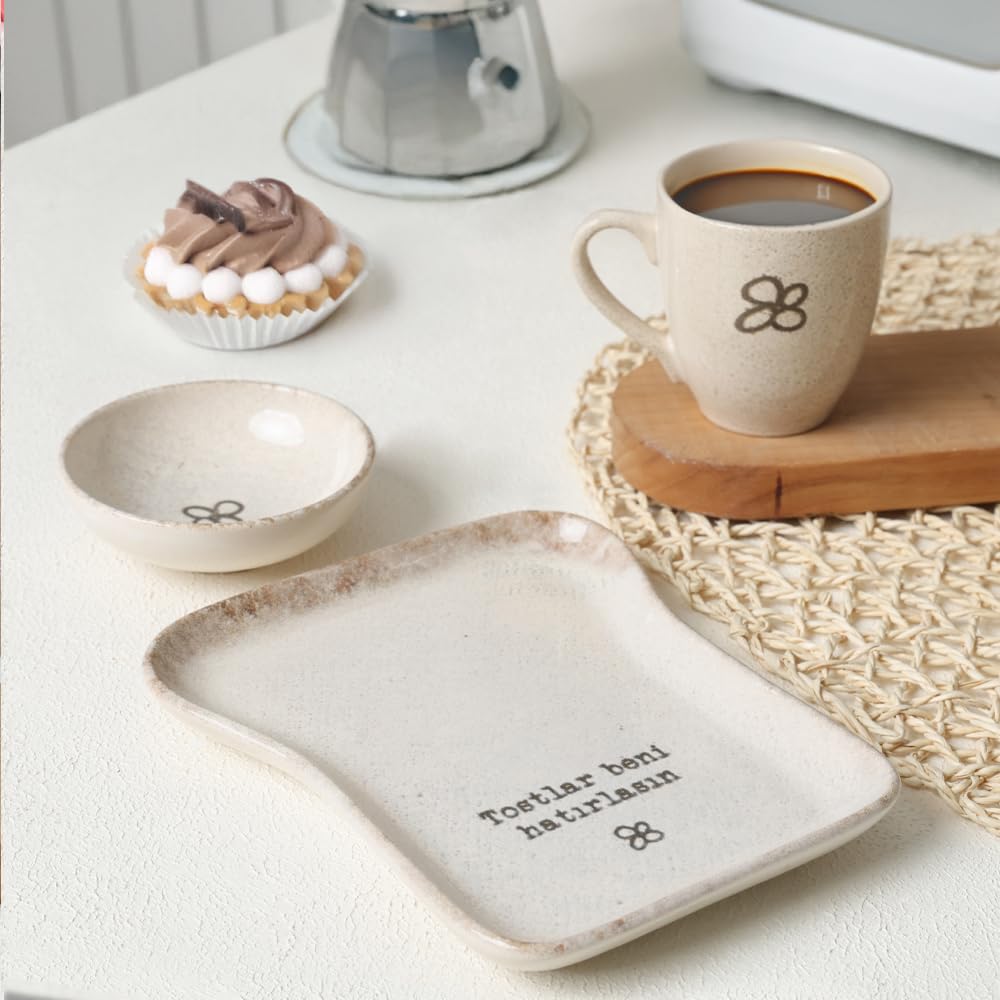 Keramika Atıştırmalık Tost Seti 3 Parça 22501-03