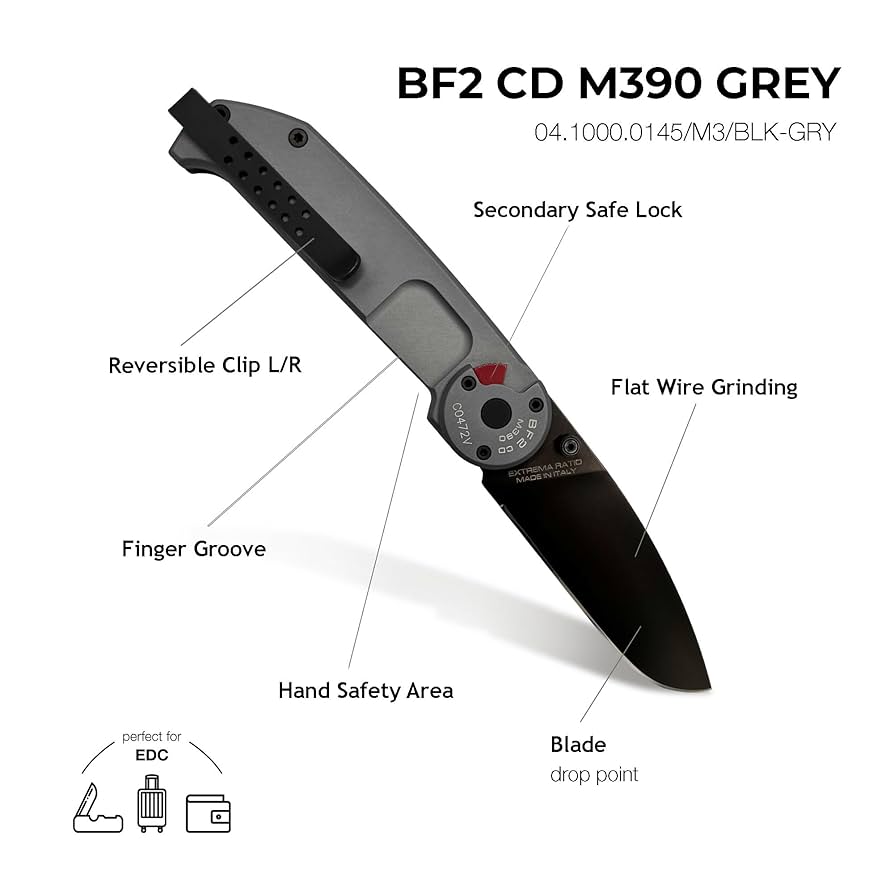 EXTREMA RATIO BF2 ナイフ Extrema Ratio BF2 CD Folding Knife | Heinnie Haynes