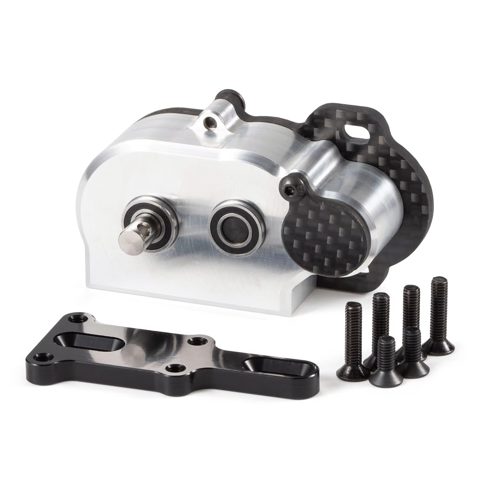 CobraCrawler NOD Transmission Tiny LCG Gearbox,LCG Transmission,Machined Ultralight LCG Transmission Tiny Gearbox with Slidable Shim for Straight Axle