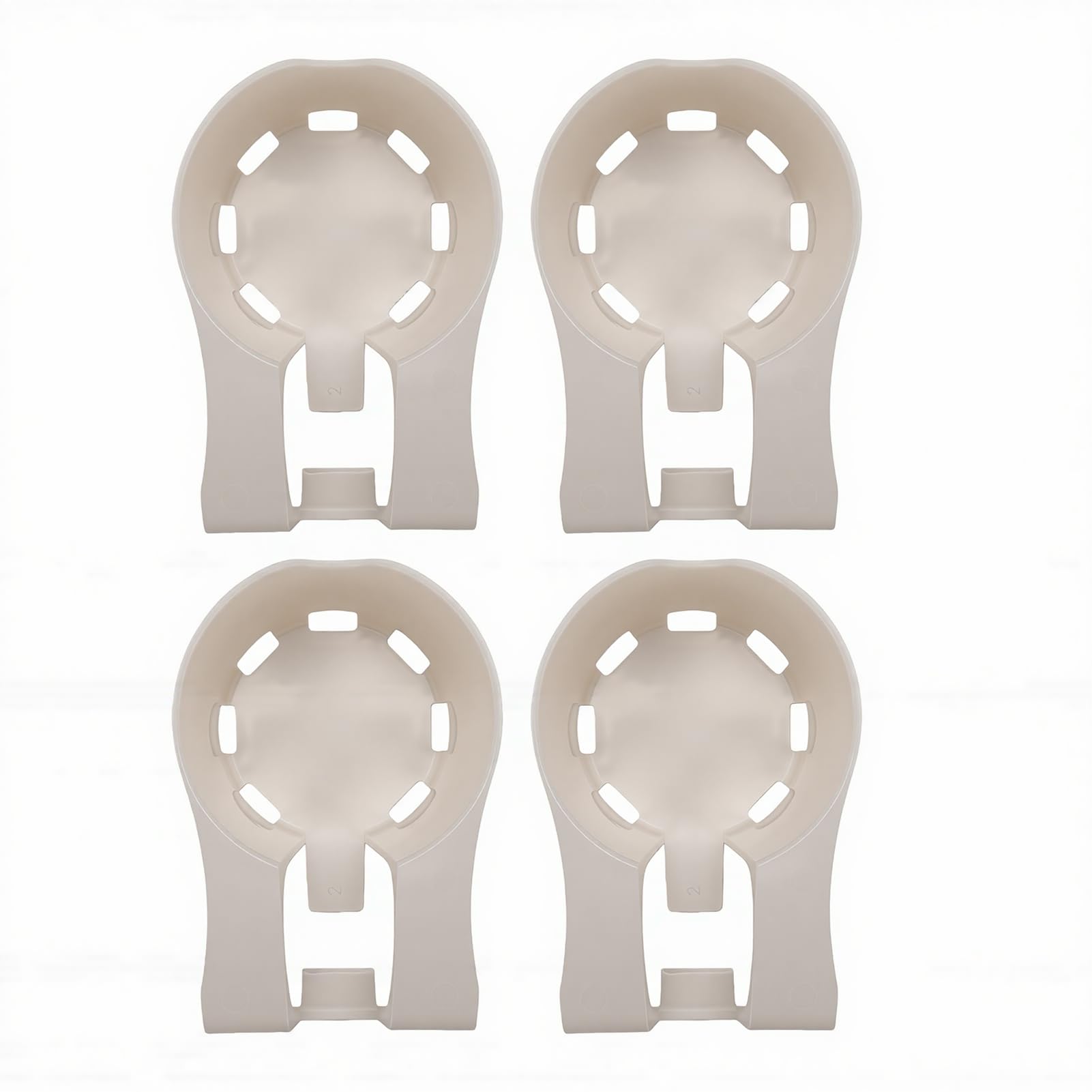 Cocoarm Portabicchieri a Bordo Piscina Confezione da 4 Portabevande in ABS con Morsetto su Portabevande per Piscina 5,9 X 3,9 X 3,4 Pollici per Piscine Fuori Terra Barra Superiore Rotonda per (WHITE)