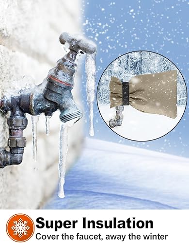 Miniatura 6 de Fundas de grifo para exteriores para invierno, Pro 10 pulgadas de alto x 7 pulgadas de ancho, cubierta exterior de grifo protección contra