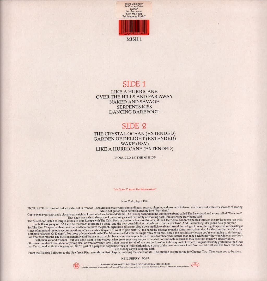 First Chapter (1986/87)