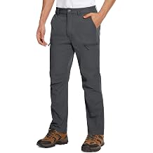 Men's Hiking Pants 6 Pockets,Water Resistant Ripstop Outdoor Pants,Lightweight Quick Dry Fishing Work Pants