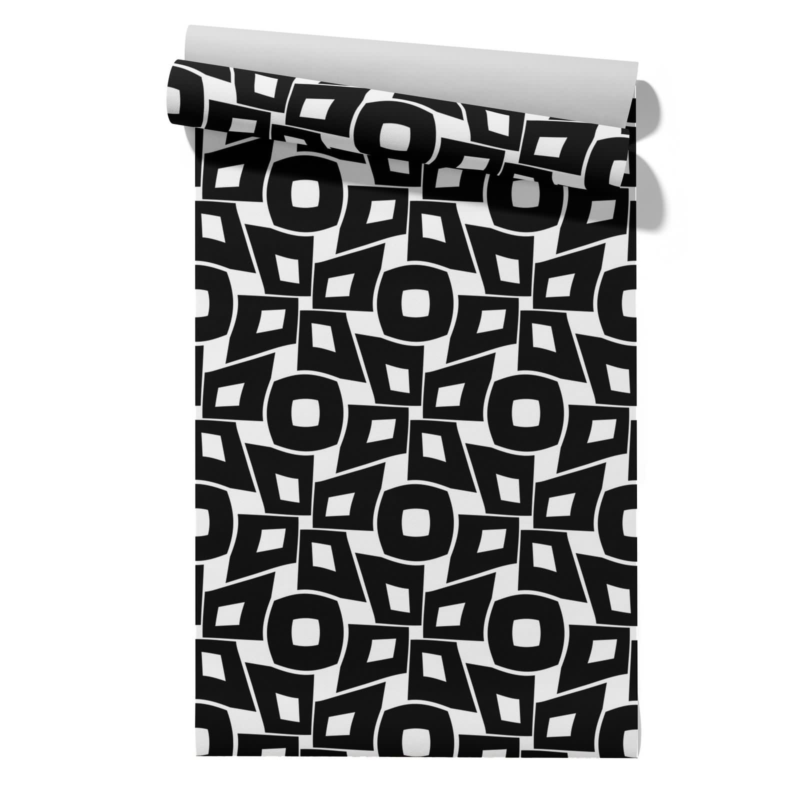 CEVAN Bedroom Wallpaper 3D Vinyl Drawer Liner Geometric Art Modern Individuality 45x500cm