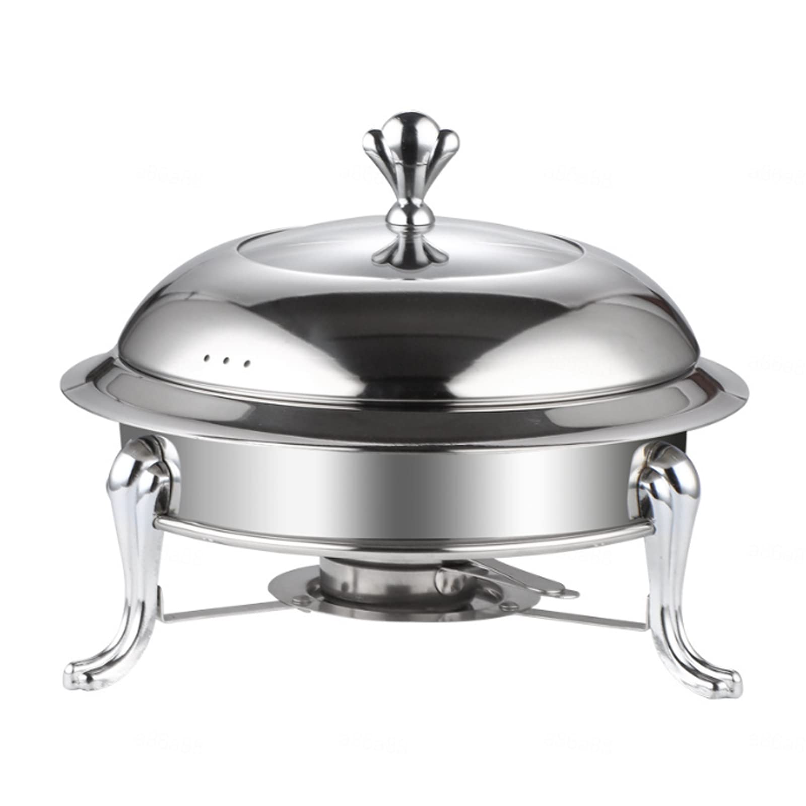 Spirituskocher für Innenraum Mit Topf Campingkocher Tragbarer Camping Alkoholkocher, Mini Spirituskocher Spiritusbrenner für Innenraum und Im Freien Camping Kochherd,Silver-18cm