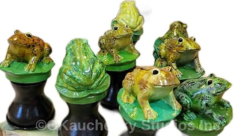 Miniatura 10 de OKaucheeky, Decorative, Heavy-Duty, Steel, Rolling Hose Guide Hand Painted in USA, Frog