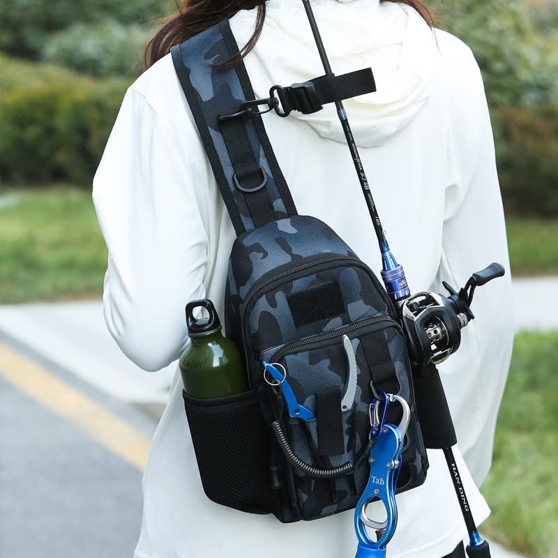 Mochila Táctica KCKEYS Sling para Senderismo y Pesca miniatura 2