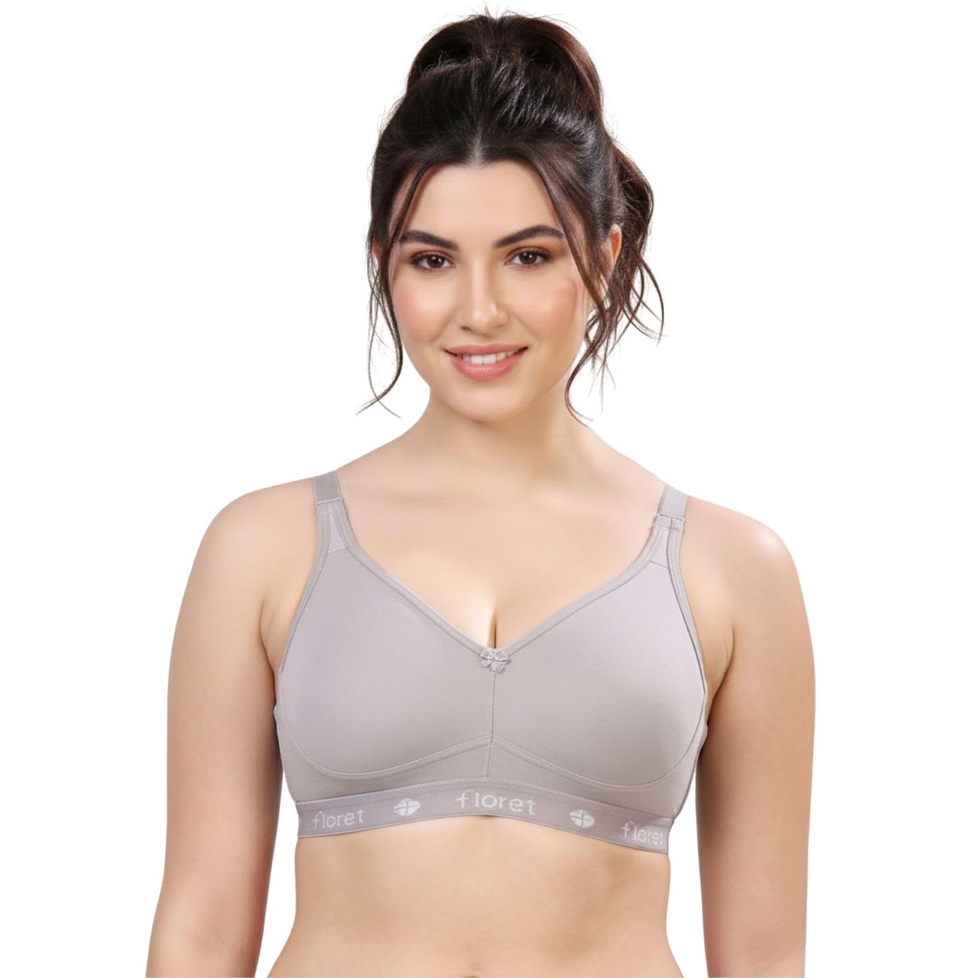 floret Women Double Layer Cups T-Shirt Bra Non Padded & Non-Wired Full Coverage Lingerie-picture-5
