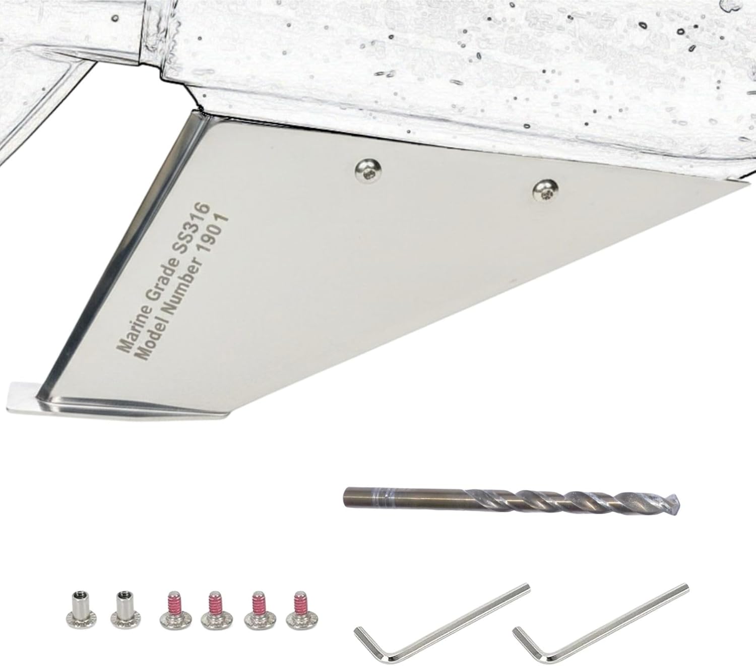 Boat Marine 27031 Safe-Skeg Skeg Protector Guard for Mercruiser Alpha One Gen 2 1991-Present Out Drive 316 Stainless Steel