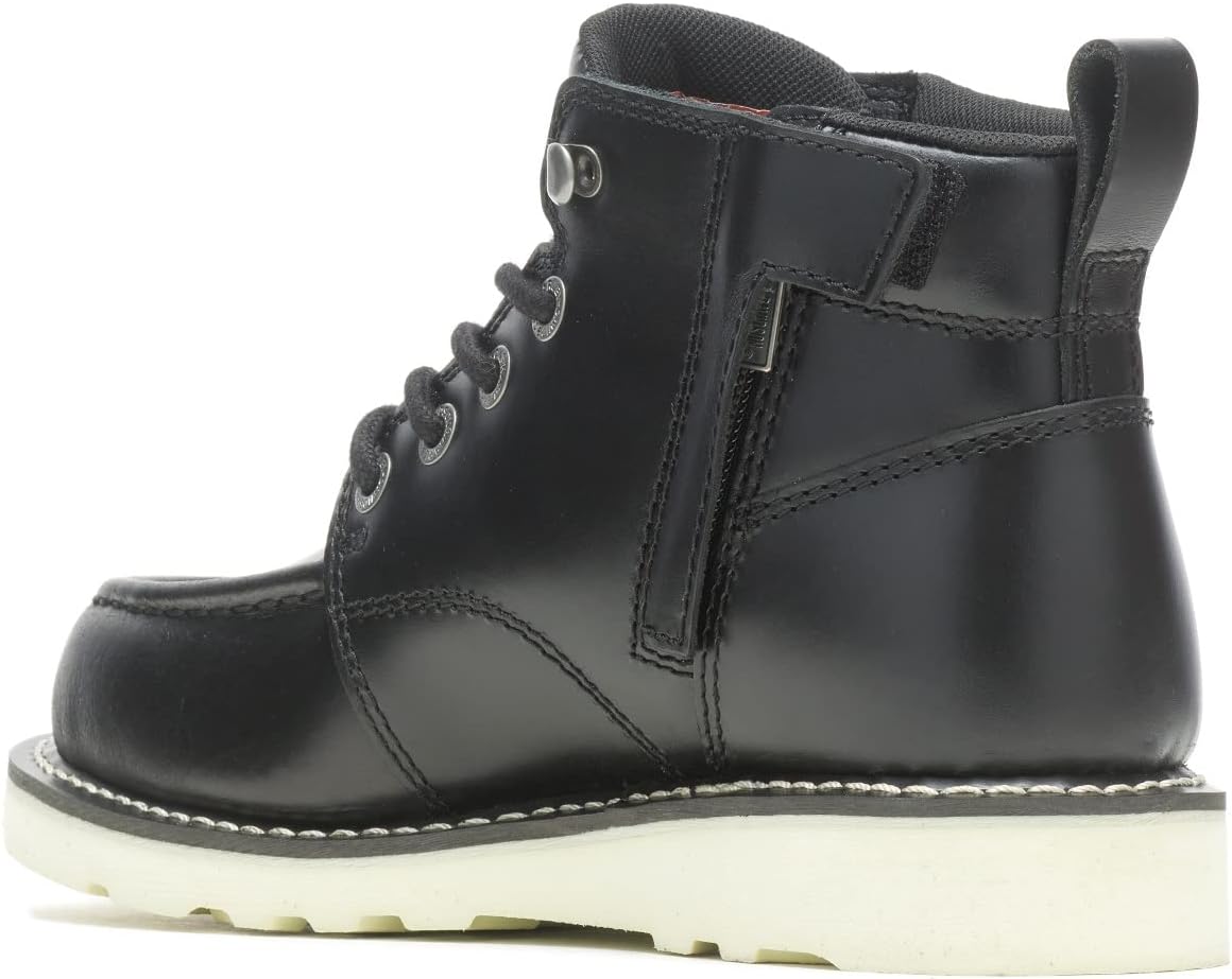 HARLEY-DAVIDSON FOOTWEAR Women's Denway 4.5" Smooth Motorcycle Boot, Black, 9.5