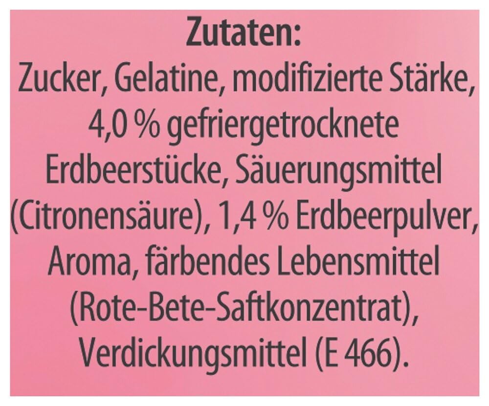 Dr. Oetker Erdbeer-Sahne Tortencreme, 11 x 113 g, Cremepulver für Tortencreme mit gefriergetrockneten Erdbeerstücken und Erdbeerpulver, gelingsichere Zubereitung von Tortenkreationen