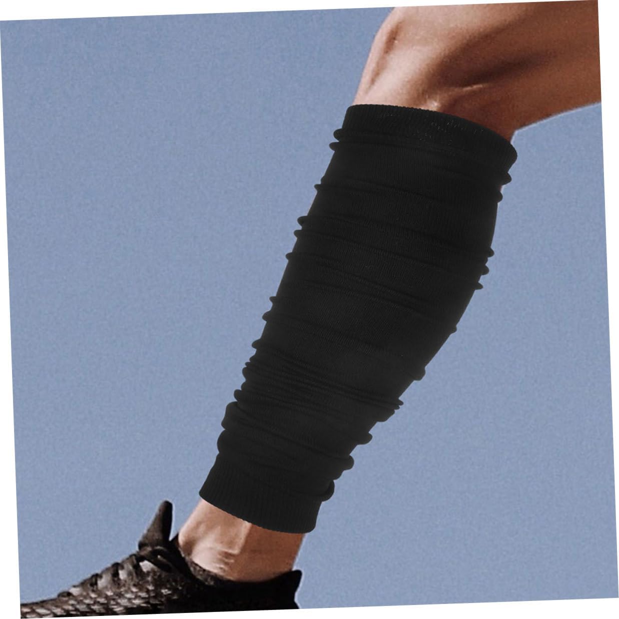 2pcs Men’s Dark Calf Compression Sleeves S Size, Breathable Fabric for Running Support, Athletic Leg Sleeves for Youth Football Training
