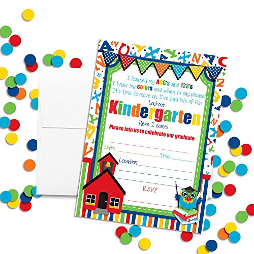 Amanda Creation Preschool Graduation Fill In Style Invitations, set of 20 including envelopes - Thumbnail 3